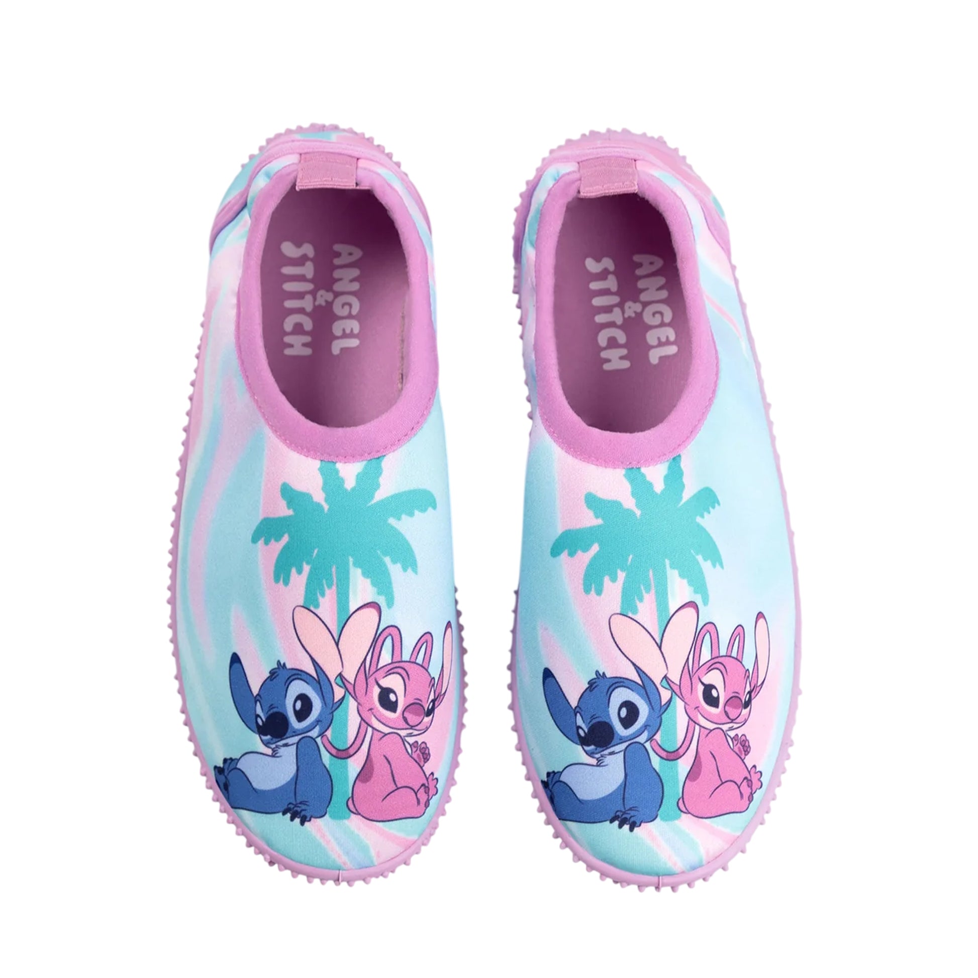 Pink - Side - Lilo & Stitch Girls Angel Water Shoes