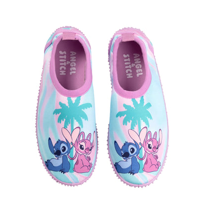 Pink - Side - Lilo & Stitch Girls Angel Water Shoes