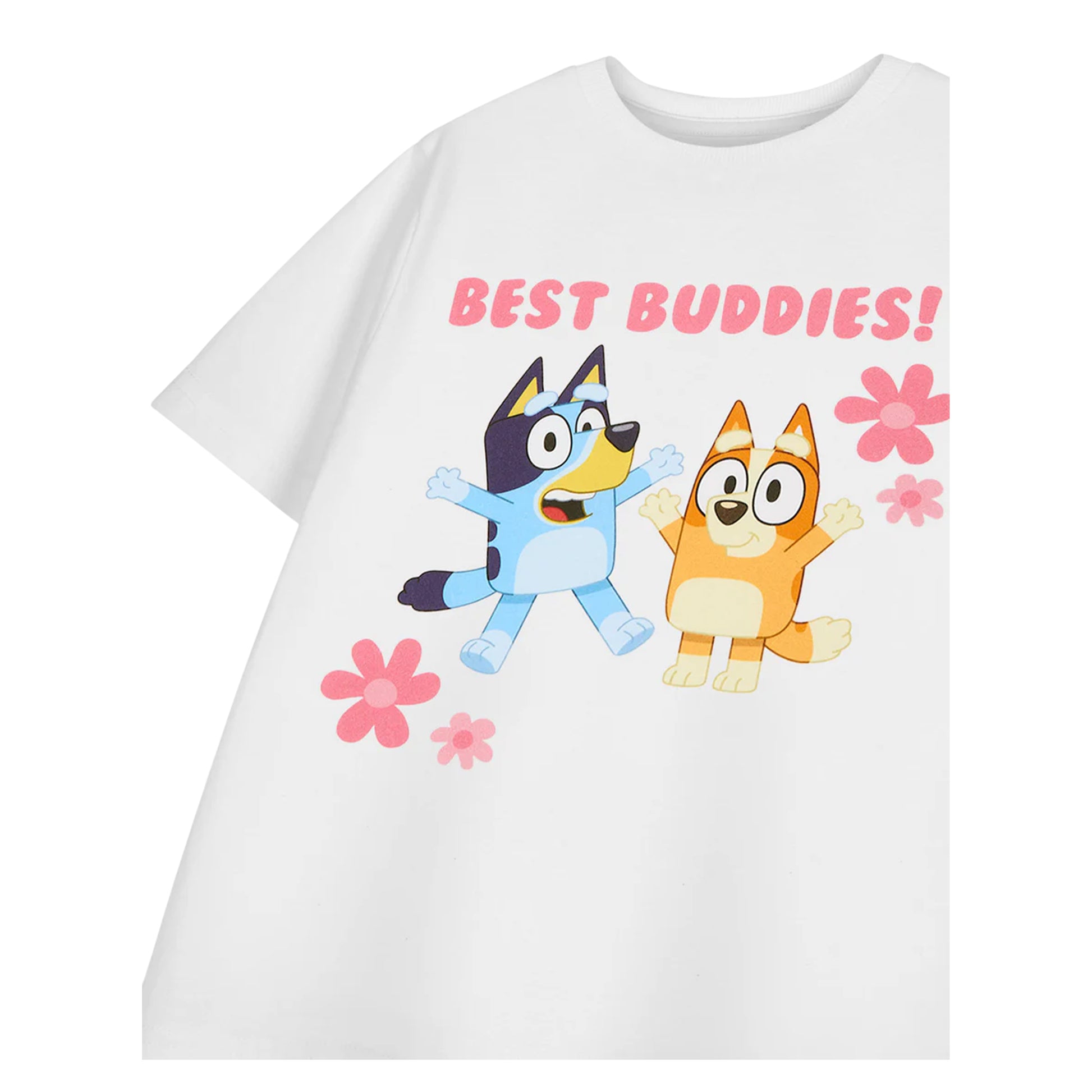 White - Lifestyle - Bluey Girls Best Buddies Bingo Short-Sleeved T-Shirt