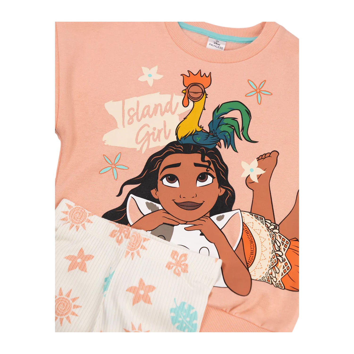 Multicoloured - Side - Moana Girls Sweatshirt & Jogging Bottoms Set