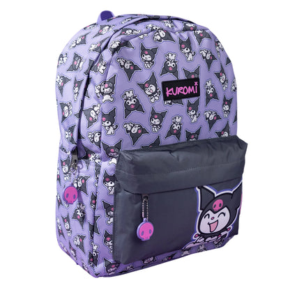 Purple - Side - Hello Kitty & Friends Girls Kuromi Backpack