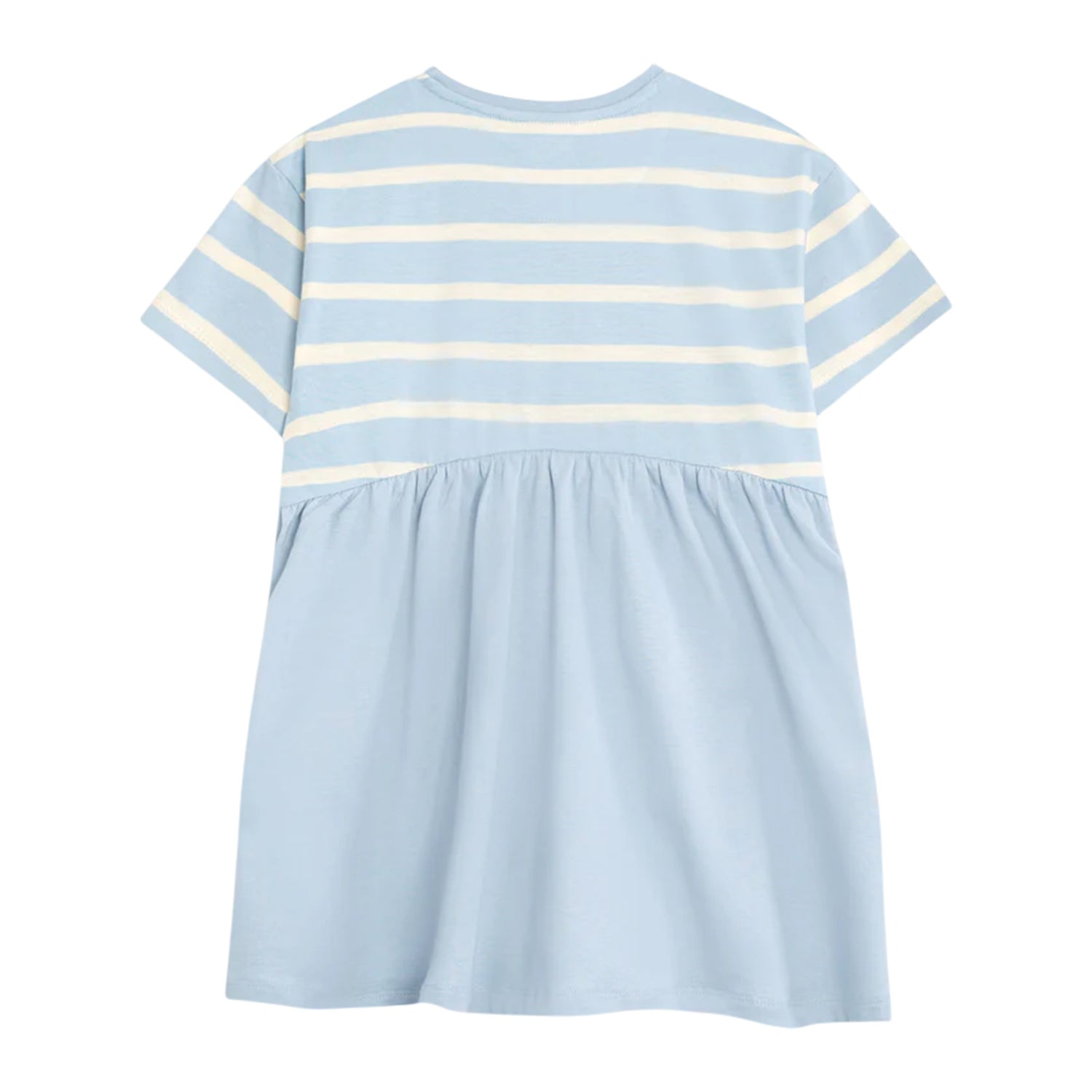 Blue - Back - Peter Rabbit Girls Striped Dress