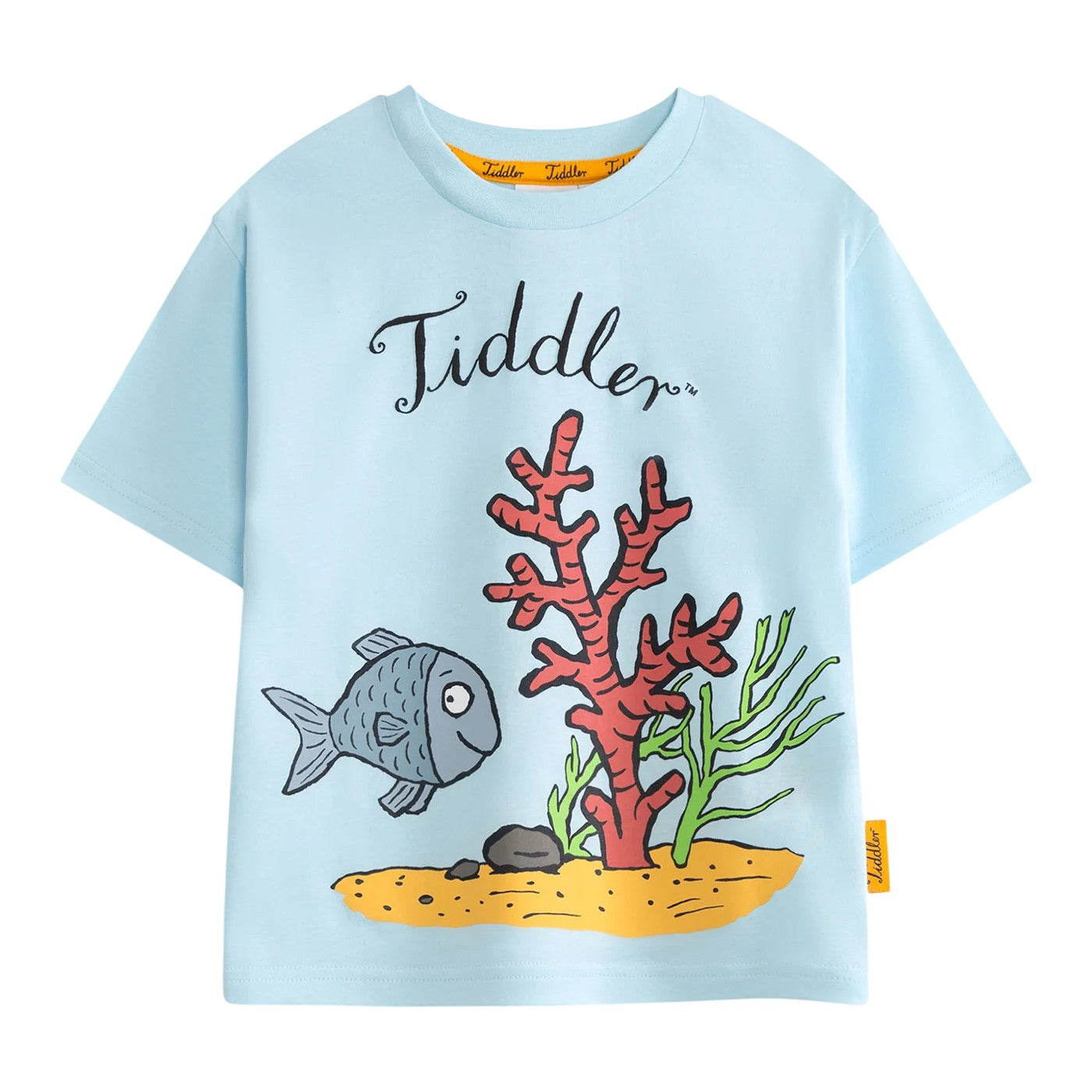 Blue - Front - Tiddler Childrens-Kids Character Short-Sleeved T-Shirt