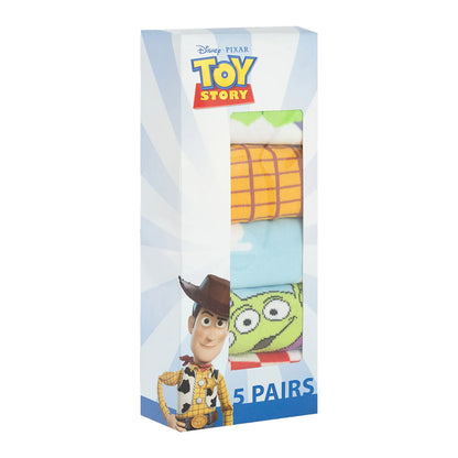 Multicoloured - Pack Shot - Toy Story Unisex Adult Assorted Designs Calf-Length Socks (Pack of 5)