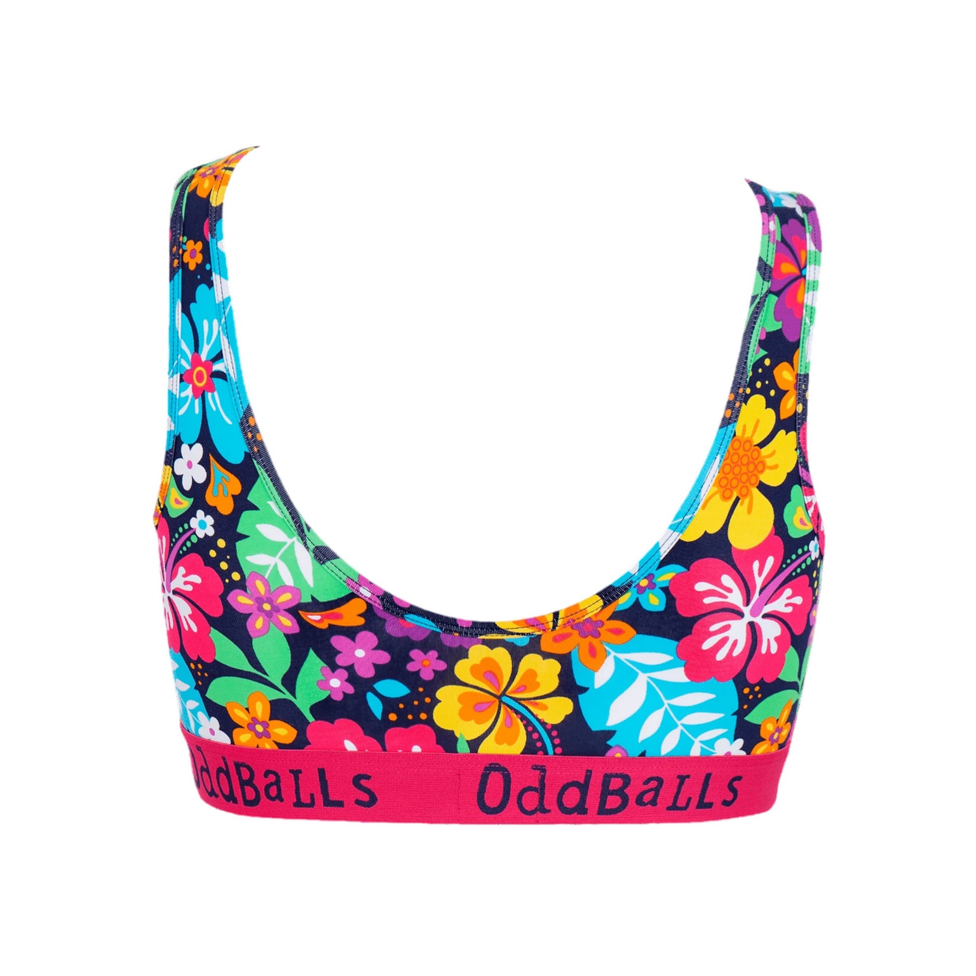 Multicoloured - Back - OddBalls Womens-Ladies Hawaii Bralette