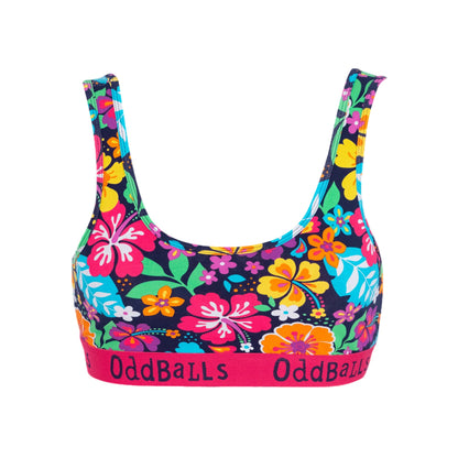 Multicoloured - Front - OddBalls Womens-Ladies Hawaii Bralette