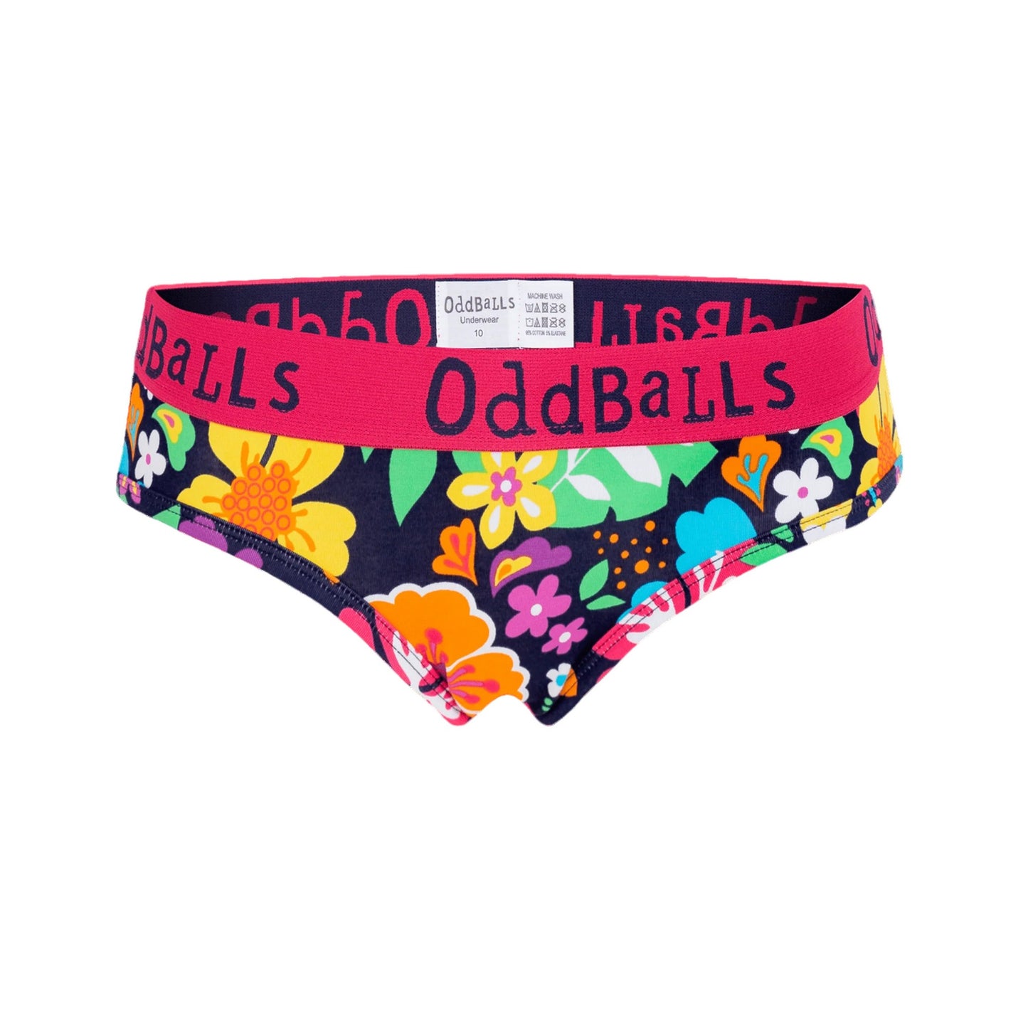 Multicoloured - Front - OddBalls Womens-Ladies Hawaii Briefs