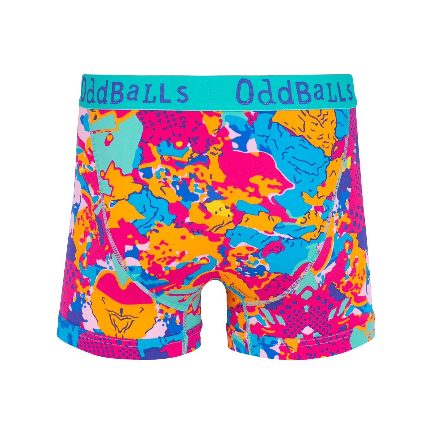 Multicoloured - Back - OddBalls Mens Arty Farty Boxer Shorts