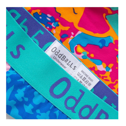 Multicoloured - Side - OddBalls Mens Arty Farty Boxer Shorts