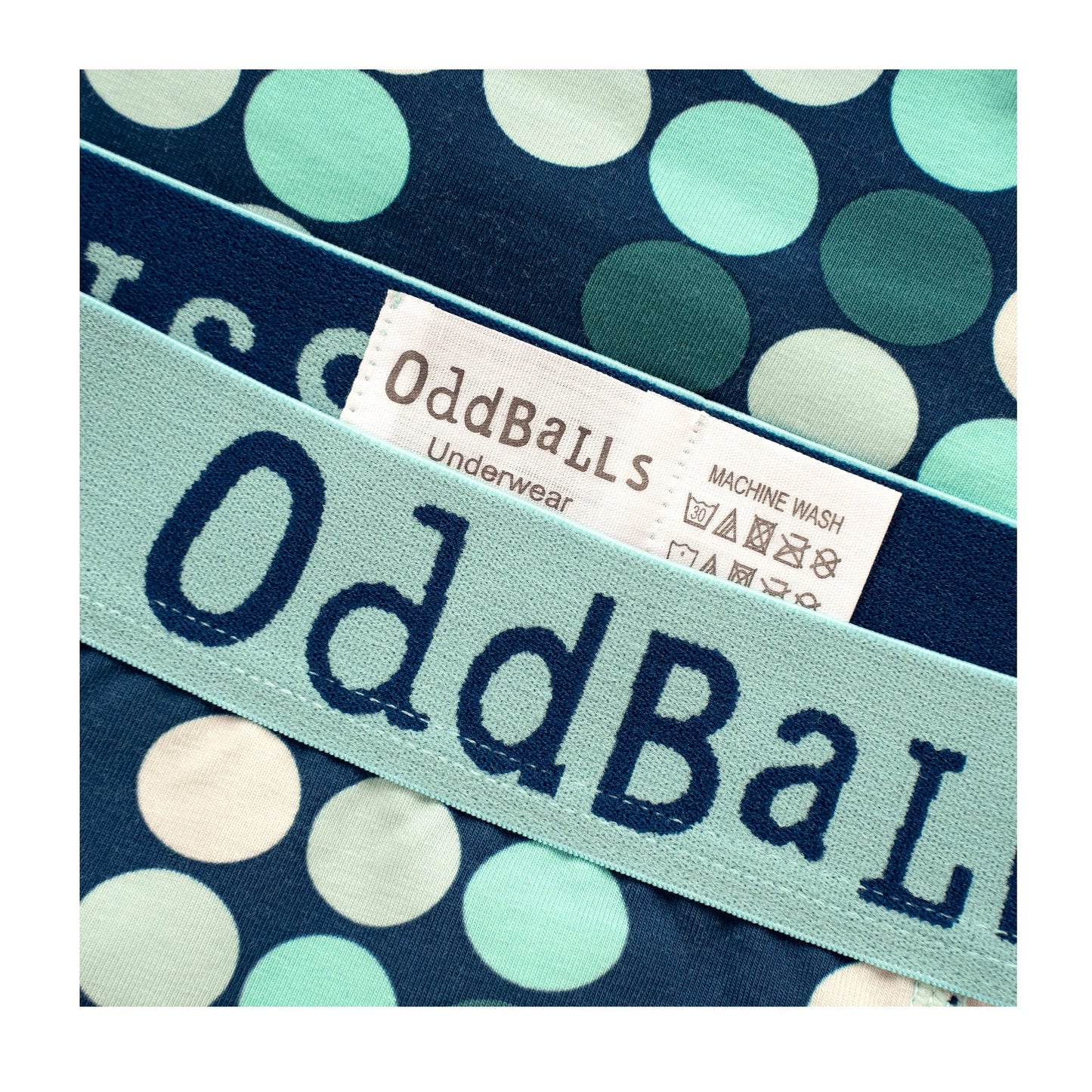 Blue - Side - Oddballs Teen Girls Minty Balls Thong