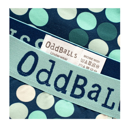 Blue - Side - Oddballs Teen Girls Minty Balls Thong