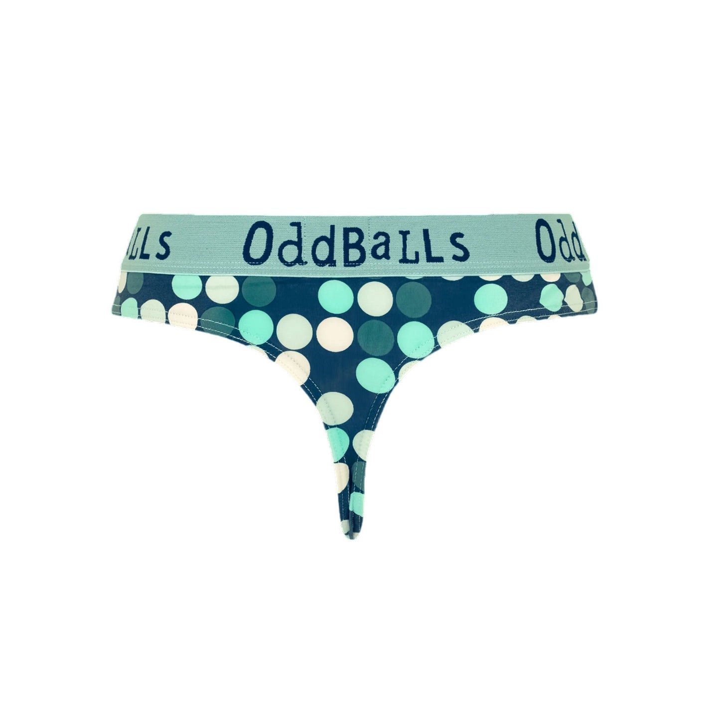 Blue - Front - Oddballs Teen Girls Minty Balls Thong