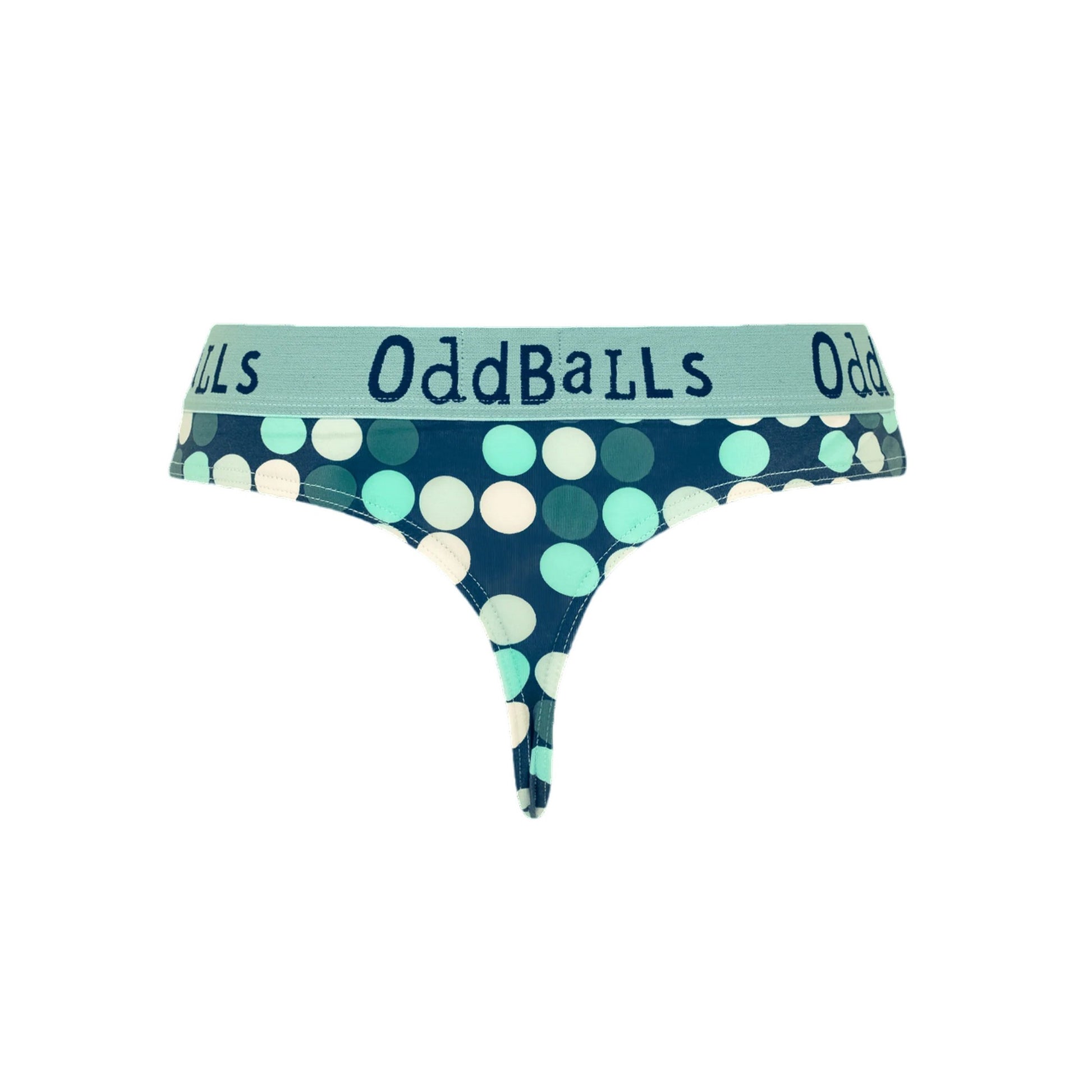 Blue - Front - Oddballs Teen Girls Minty Balls Thong