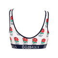 White-Red-Blue - Back - OddBalls Womens-Ladies Home England Rugby Bralette