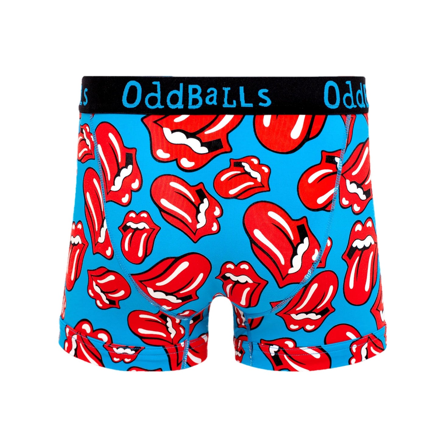 Blue-Red-Black - Back - OddBalls Mens The Rolling Stones Boxer Shorts