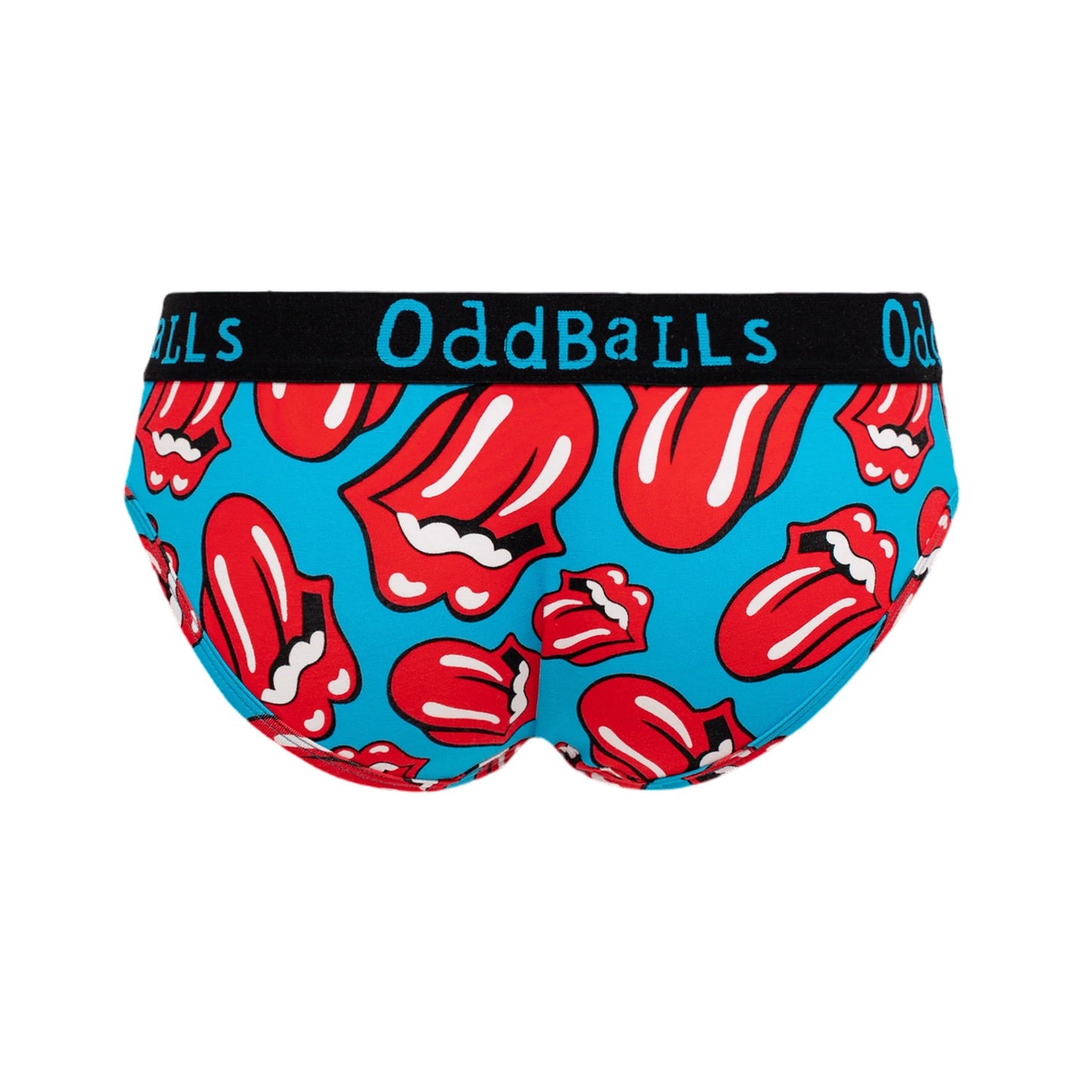 Blue-Black - Back - OddBalls Womens-Ladies The Rolling Stones Briefs