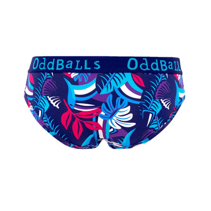 Blue - Back - OddBalls Womens-Ladies Toucan Briefs