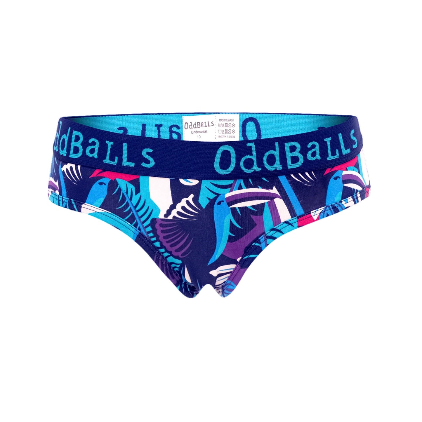 Blue - Front - OddBalls Womens-Ladies Toucan Briefs