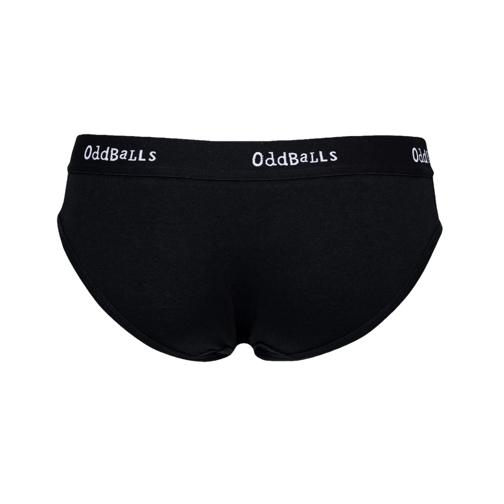 Classic Black - Back - OddBalls Womens-Ladies Sweet Potatoes Briefs