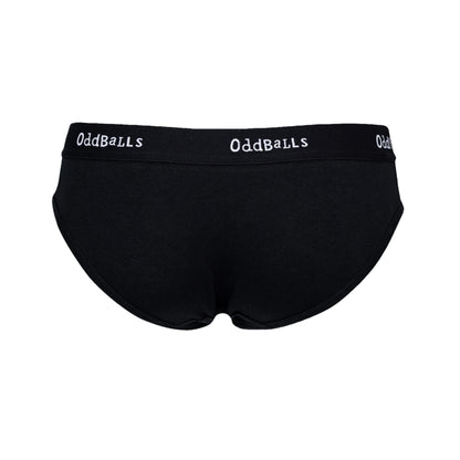Classic Black - Back - OddBalls Womens-Ladies Sweet Potatoes Briefs