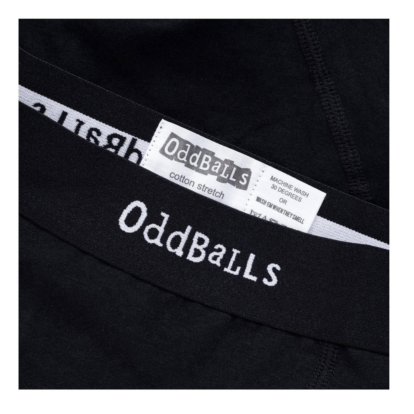 Classic Black - Side - OddBalls Womens-Ladies Sweet Potatoes Briefs