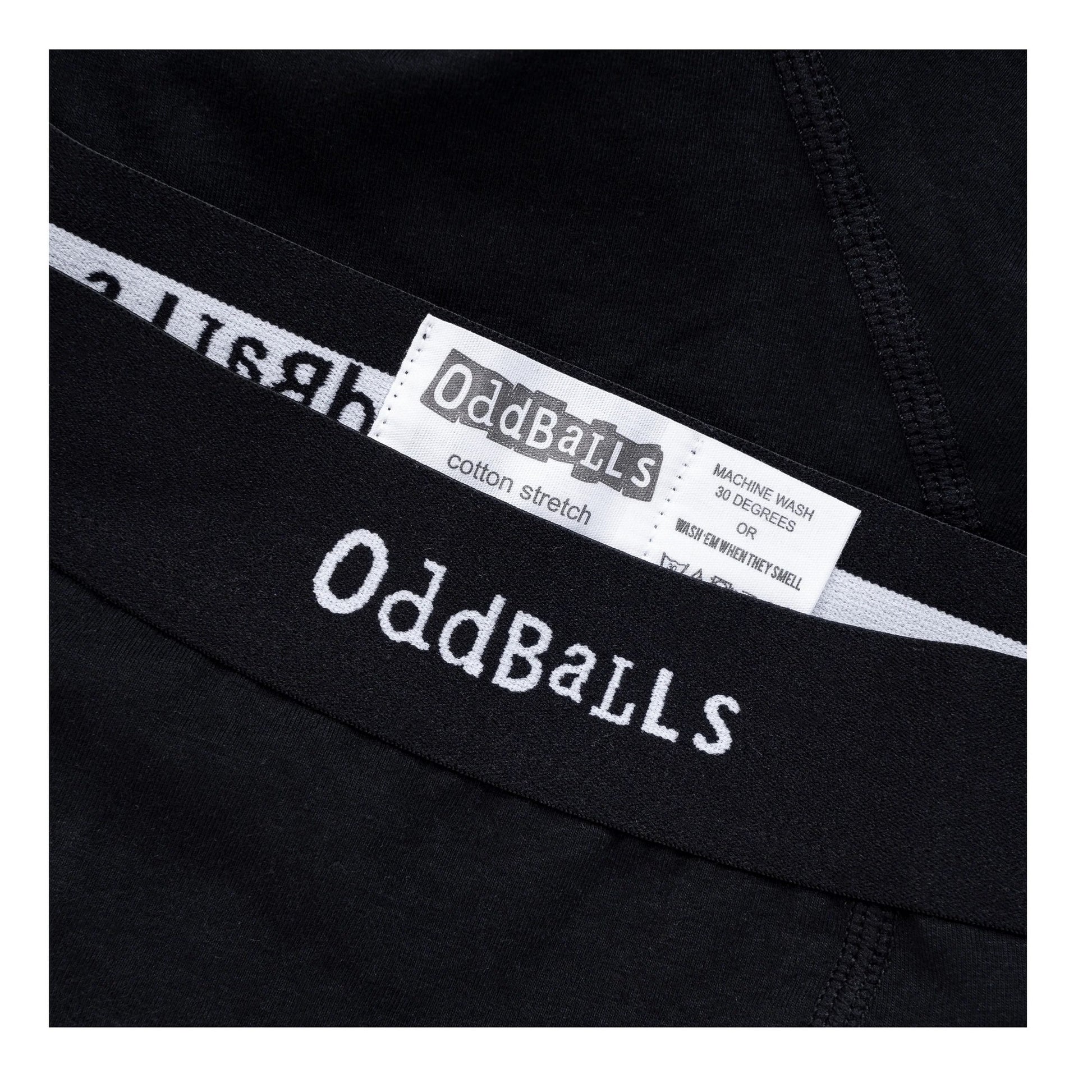 Classic Black - Side - OddBalls Womens-Ladies Sweet Potatoes Briefs