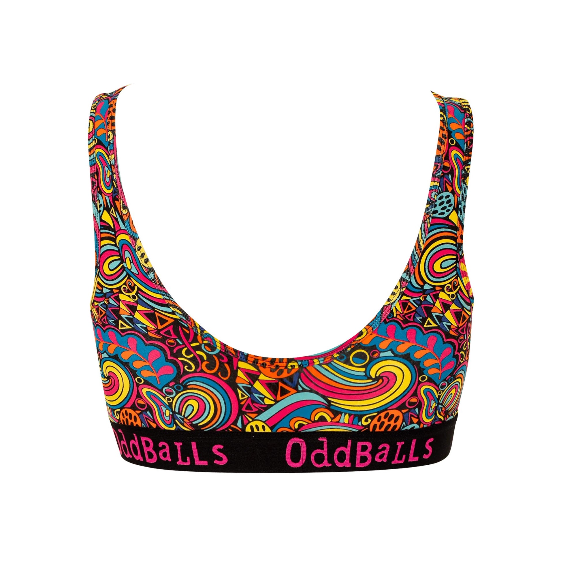 Multicoloured - Back - OddBalls Womens-Ladies Enchanted Bralette