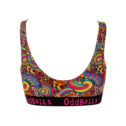 Multicoloured - Back - OddBalls Womens-Ladies Enchanted Bralette