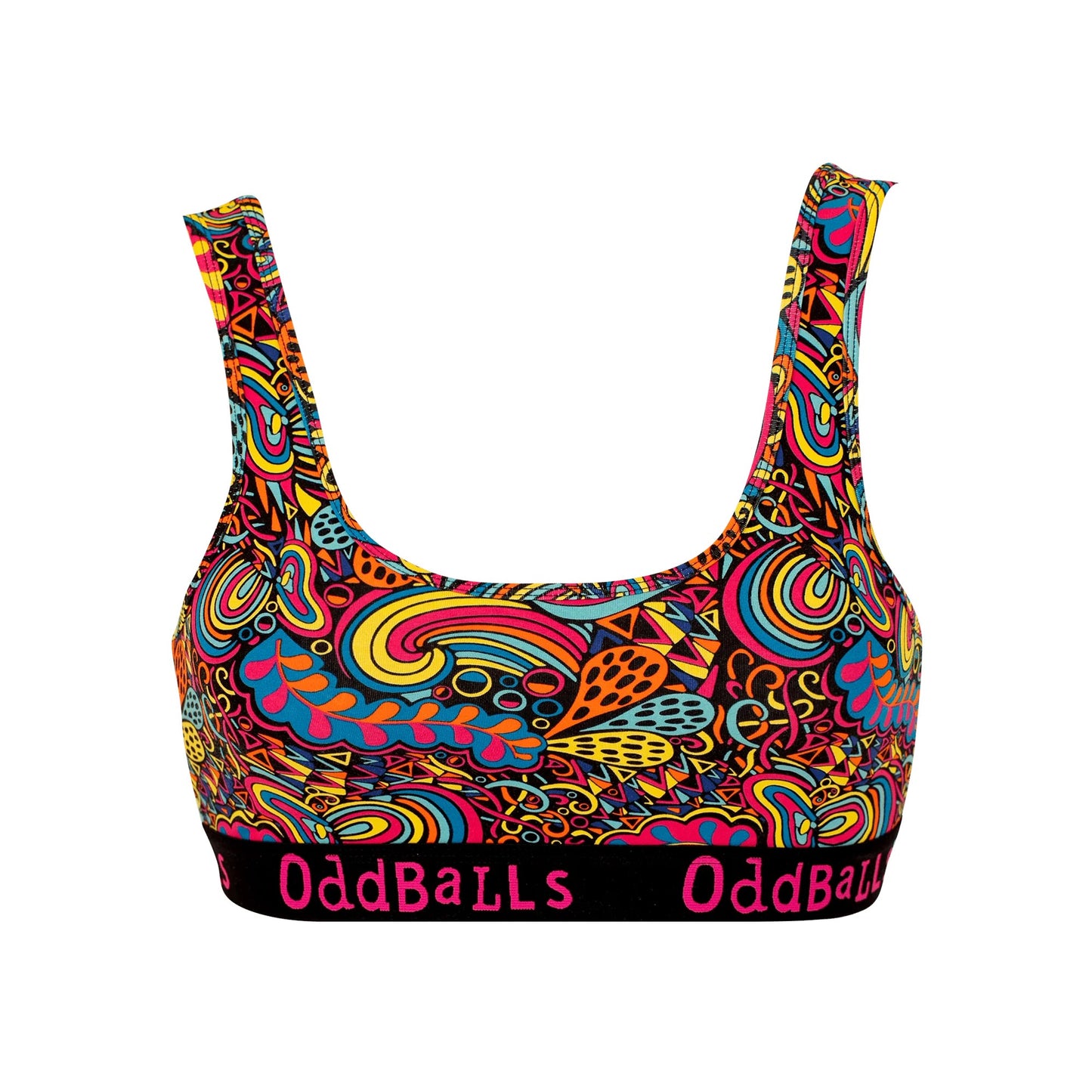 Multicoloured - Front - OddBalls Womens-Ladies Enchanted Bralette