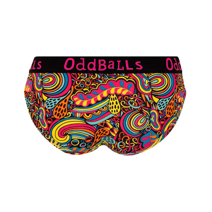 Multicoloured - Back - OddBalls Womens-Ladies Enchanted Briefs