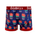 Blue-Red - Back - OddBalls Mens Alternate England Rugby Boxer Shorts
