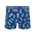 Blue-Grey-White - Back - OddBalls Mens ODI Inspired England Cricket Boxer Shorts