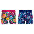 Multicoloured - Back - OddBalls Mens Tropical Boxer Shorts (Pack Of 2)