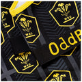 Black-Yellow - Side - OddBalls Womens-Ladies Alternate Welsh Rugby Union Bralette