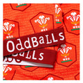 Red - Side - OddBalls Womens-Ladies Home Welsh Rugby Union Bralette