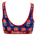 Blue-Red - Back - OddBalls Womens-Ladies Alternate England Rugby Bralette