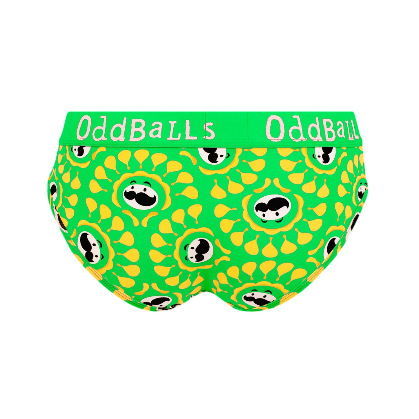 Green-Yellow - Back - OddBalls Womens-Ladies Sour Cream Pringles Briefs