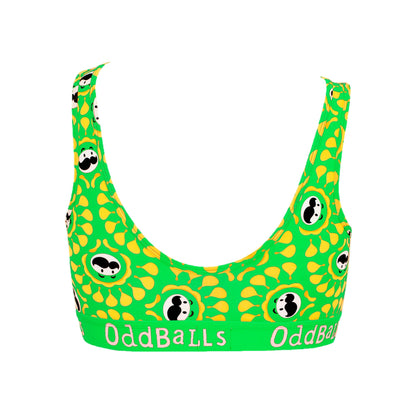 Green-Yellow - Back - OddBalls Womens-Ladies Sour Cream Pringles Bralette