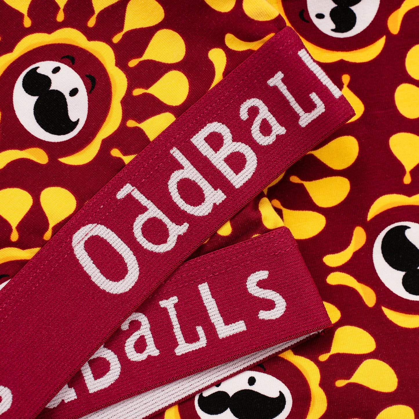Red-Yellow - Side - OddBalls Womens-Ladies BBQ Pringles Bralette