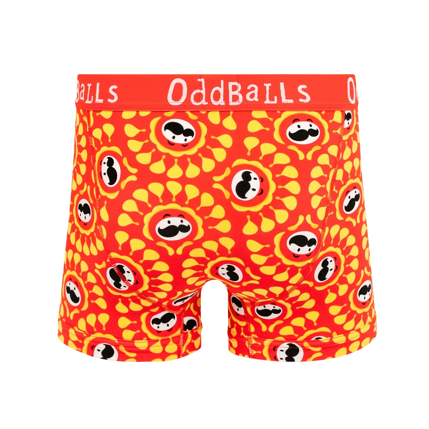 Orange-Yellow - Back - OddBalls Mens Original Pringles Boxer Shorts