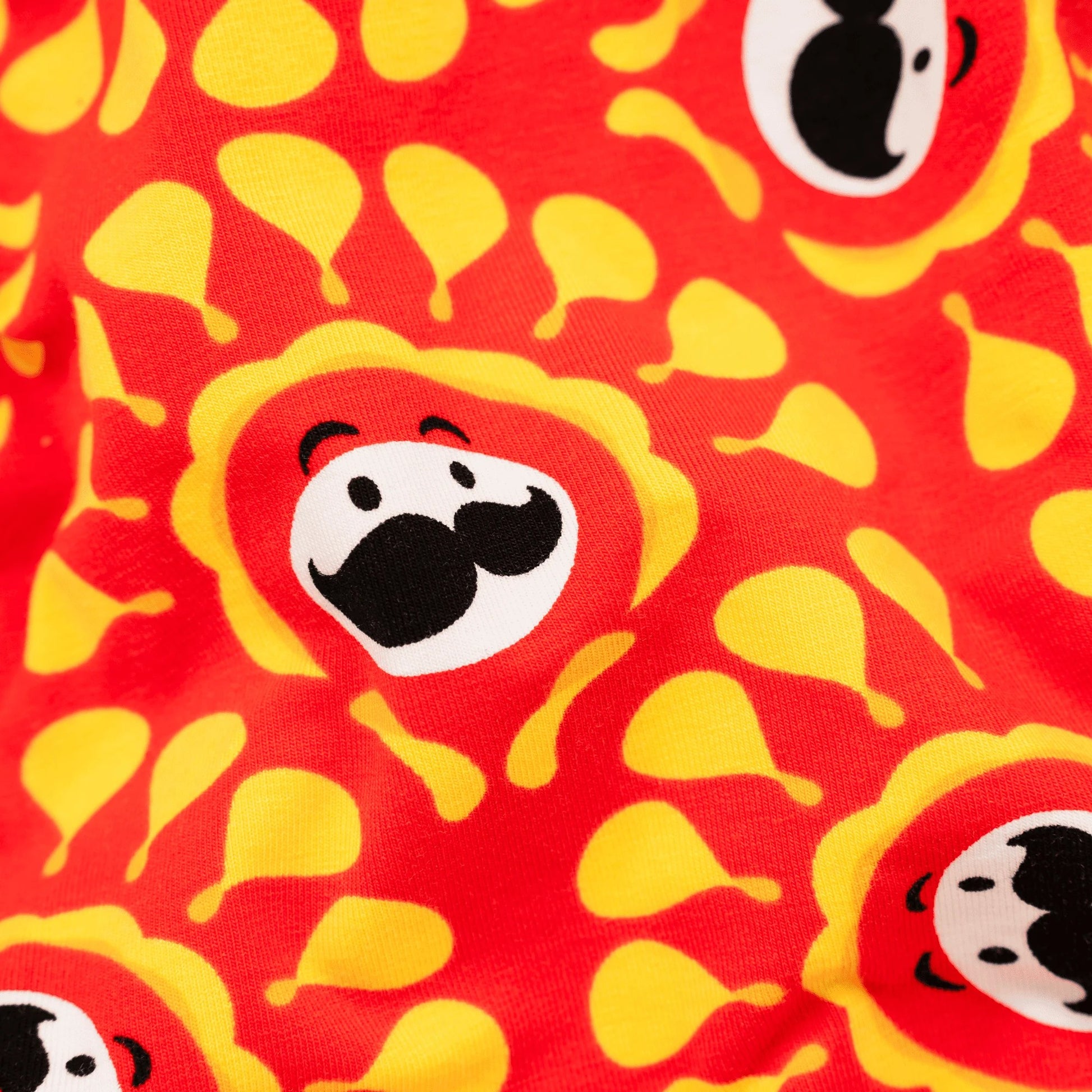 Orange-Yellow - Side - OddBalls Mens Original Pringles Boxer Shorts