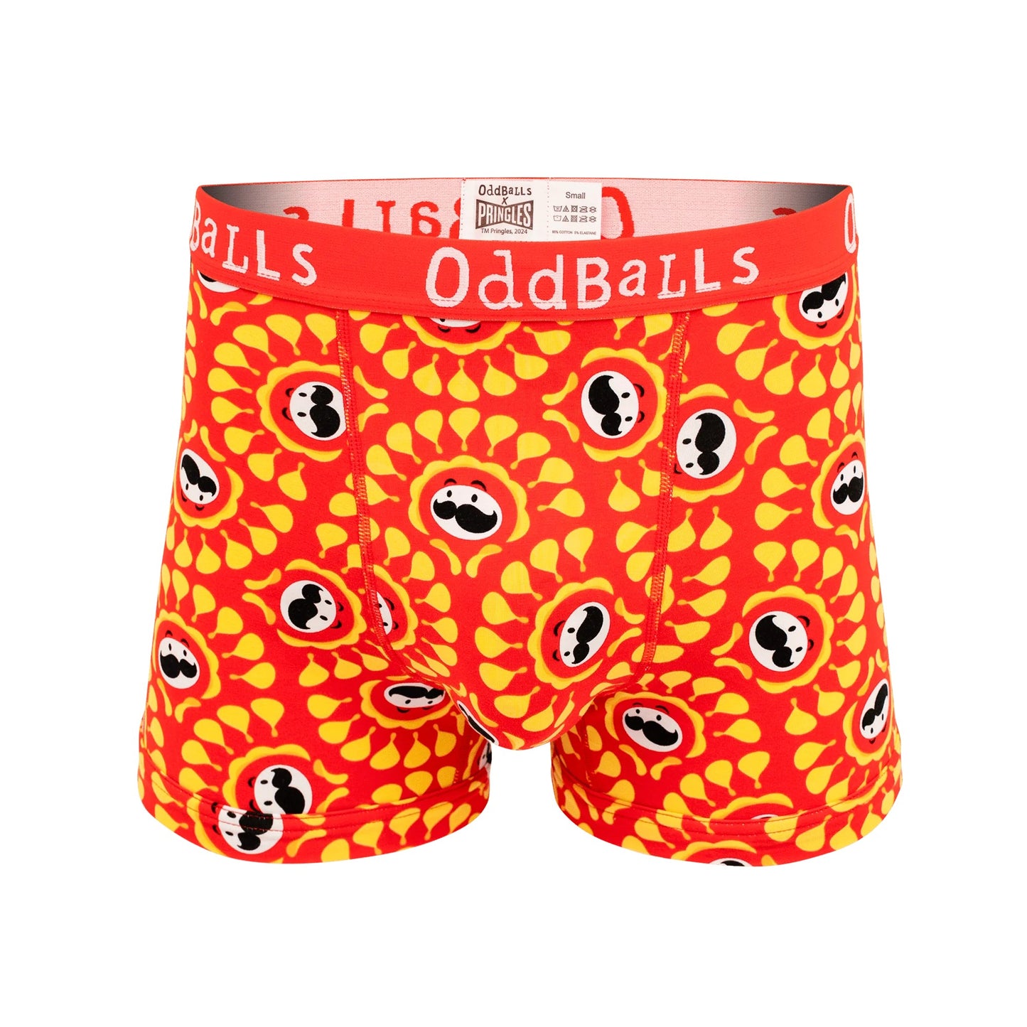 Orange-Yellow - Front - OddBalls Mens Original Pringles Boxer Shorts