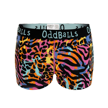 Multicoloured - Front - OddBalls Womens-Ladies Filthy Animal Boxer Shorts