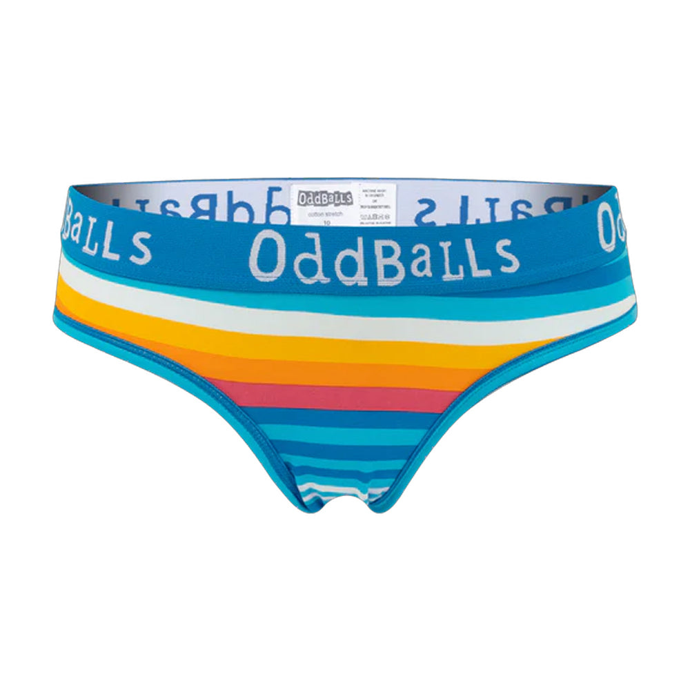Blue - Front - OddBalls Womens-Ladies Horizon Briefs
