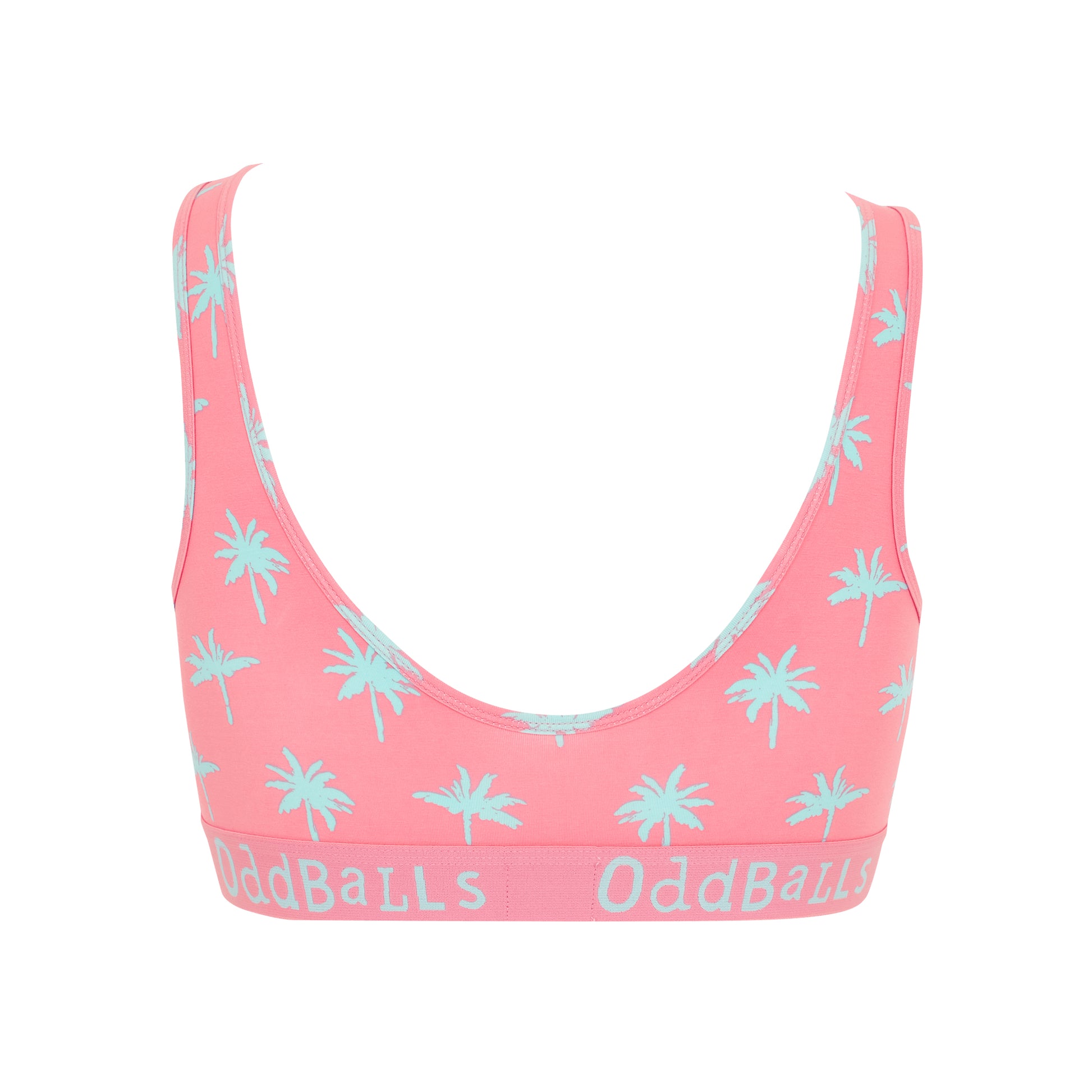 Pink - Back - OddBalls Womens-Ladies Life´s A Beach Bralette