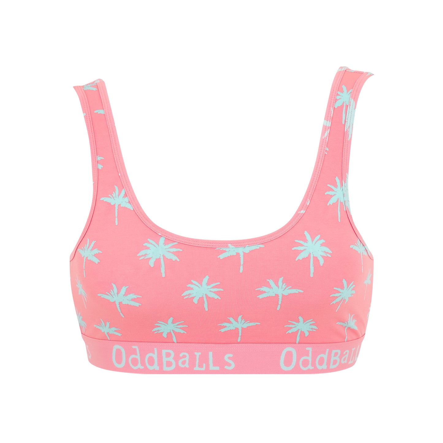 Pink - Front - OddBalls Womens-Ladies Life´s A Beach Bralette