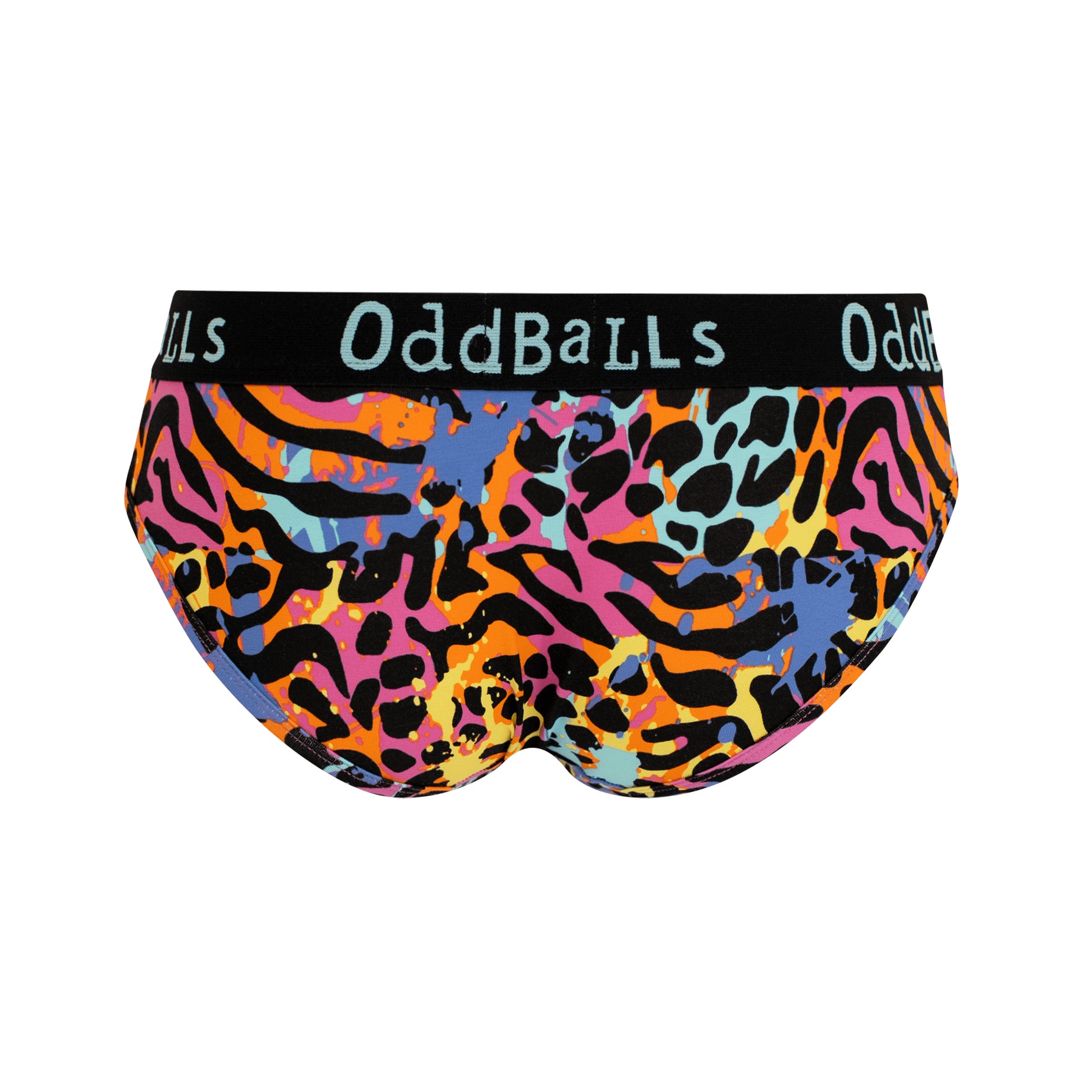 Multicoloured - Back - OddBalls Womens-Ladies Filthy Animal Briefs