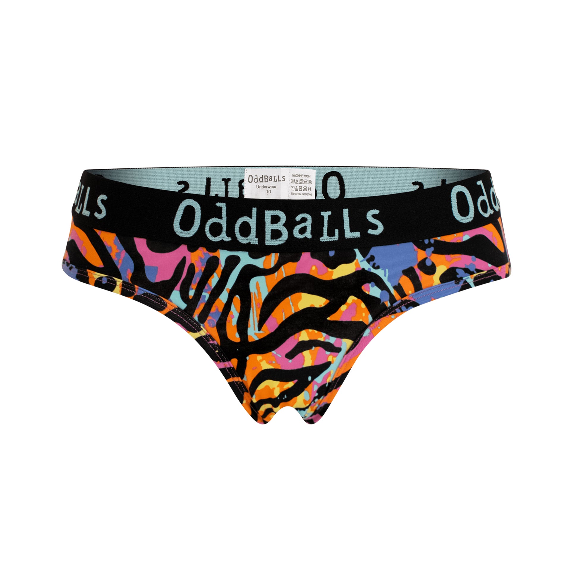 Multicoloured - Front - OddBalls Womens-Ladies Filthy Animal Briefs