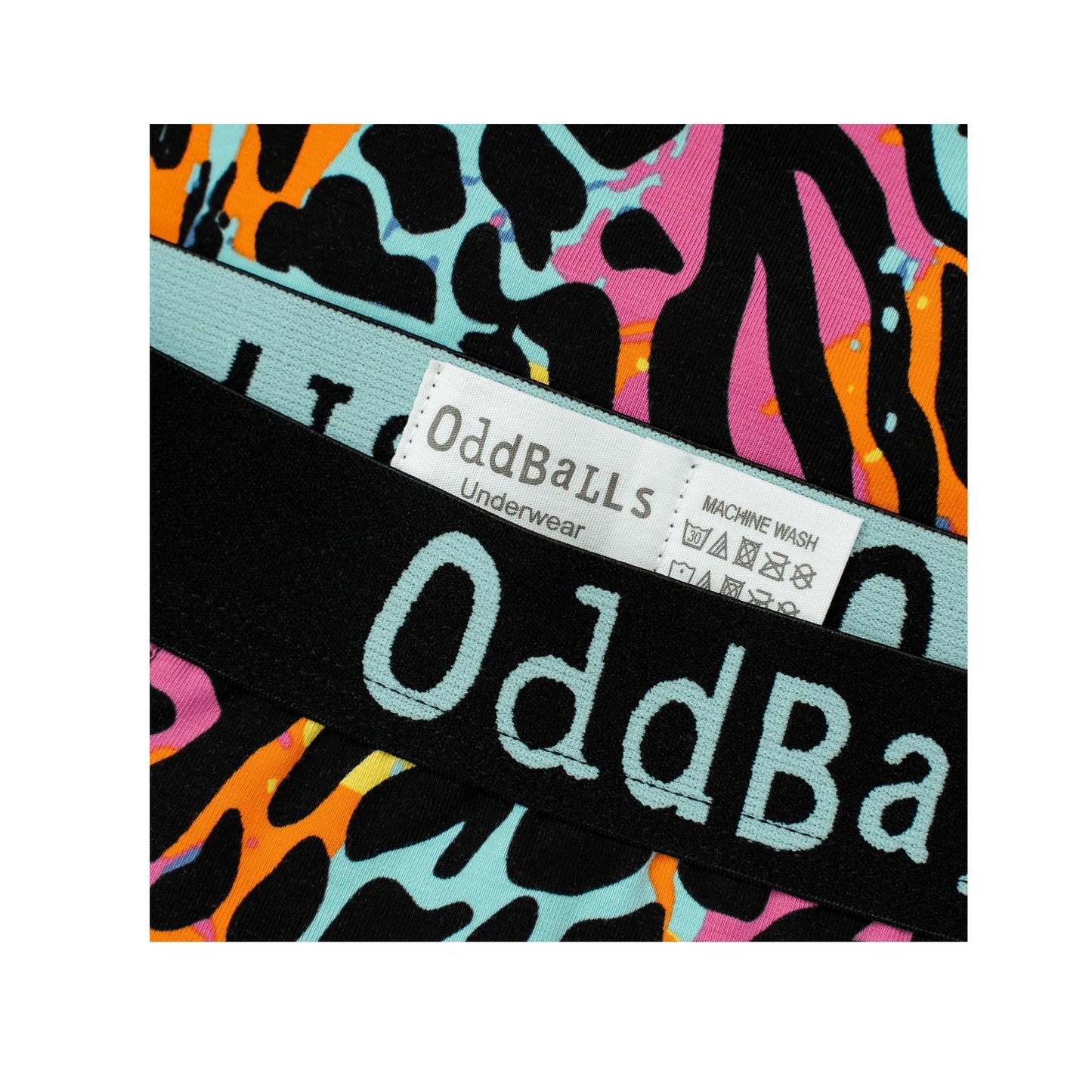 Multicoloured - Side - OddBalls Mens Filthy Animal Boxer Shorts