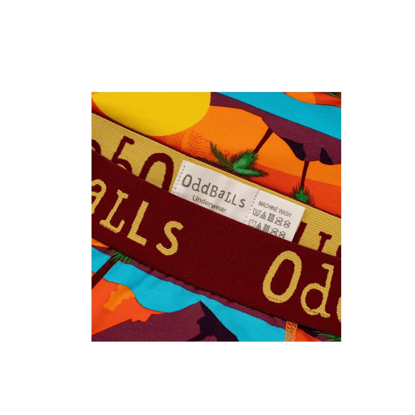 Multicoloured - Side - OddBalls Womens-Ladies Waikiki Boxer Shorts